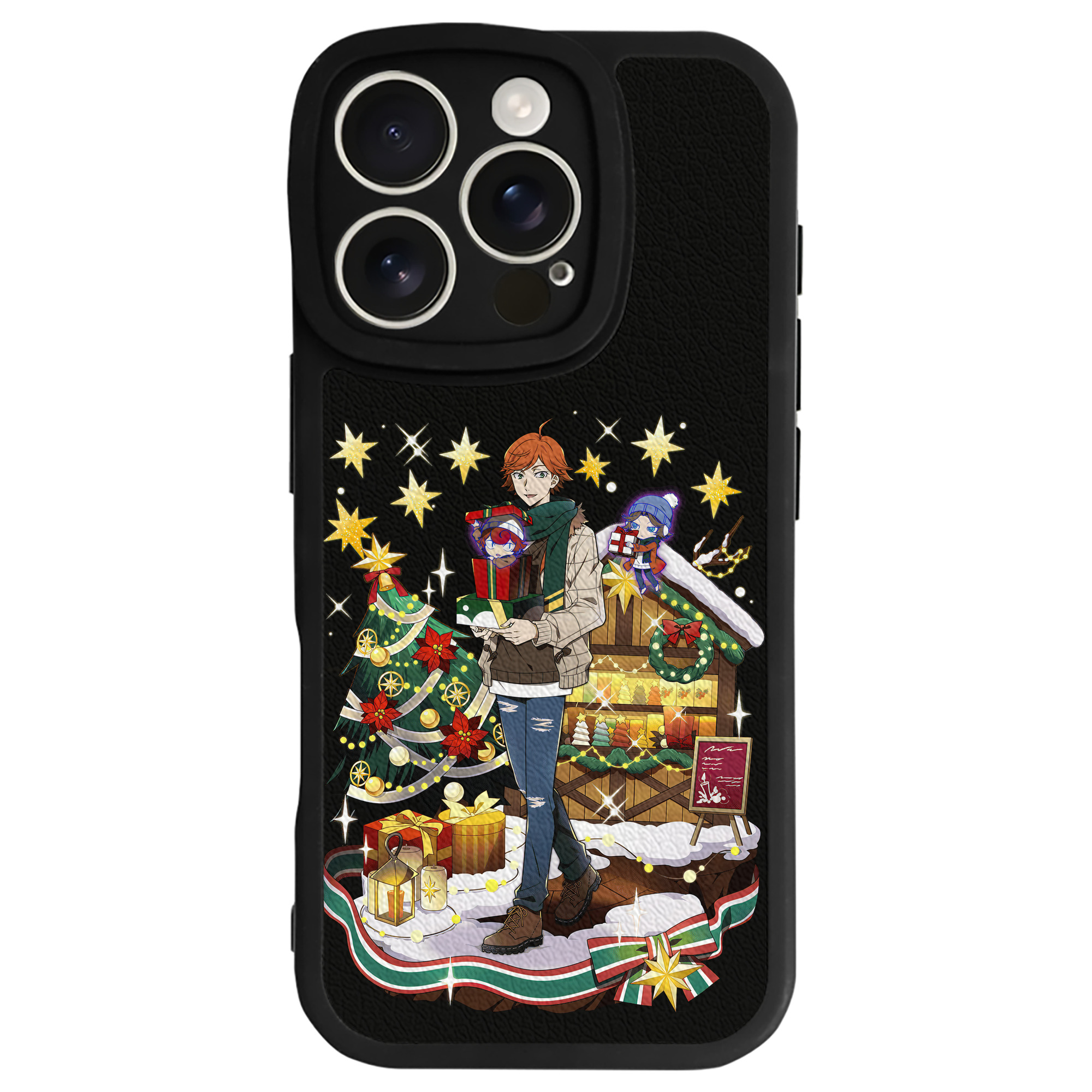 （画像用） 文豪ストレイドッグス Bungo Stray Dogs 【iPhone 16シリーズ対応】シリコンスマホケース（レザー調） 材質：シリコン